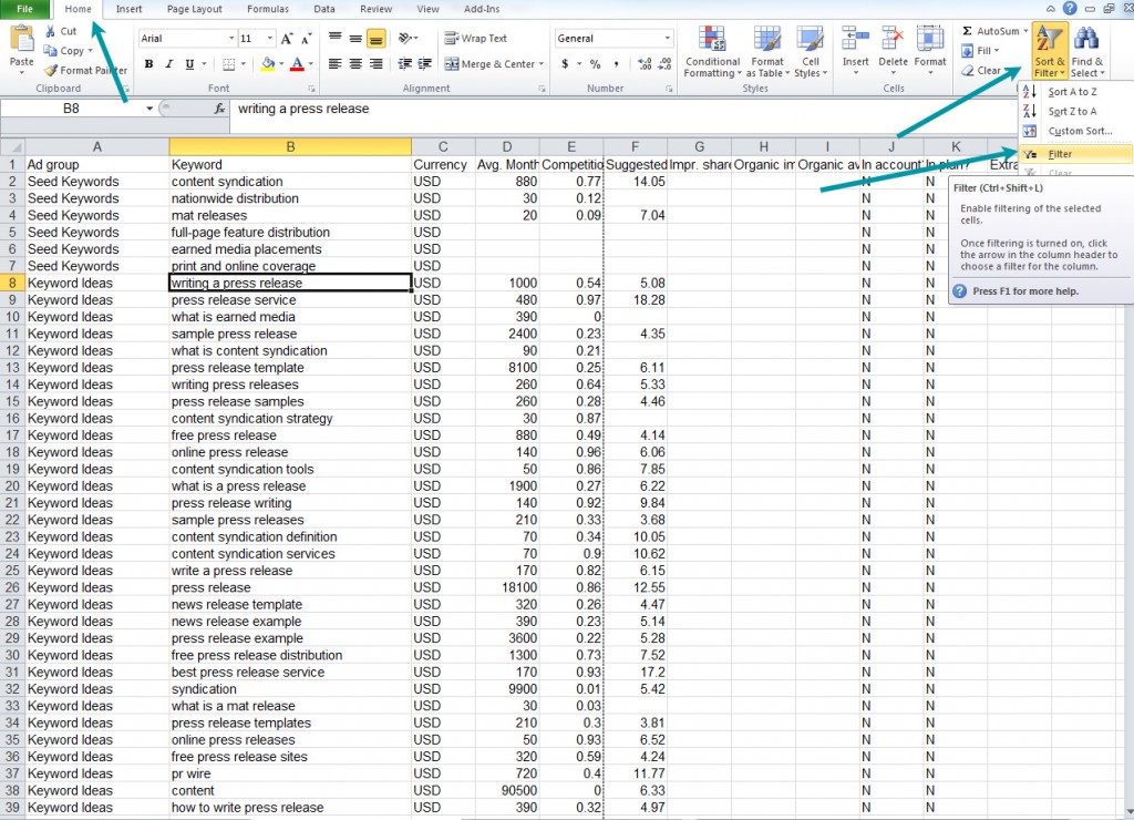 using-excel-filter-to-delete-or-keep-rows-containing-specific-text-or