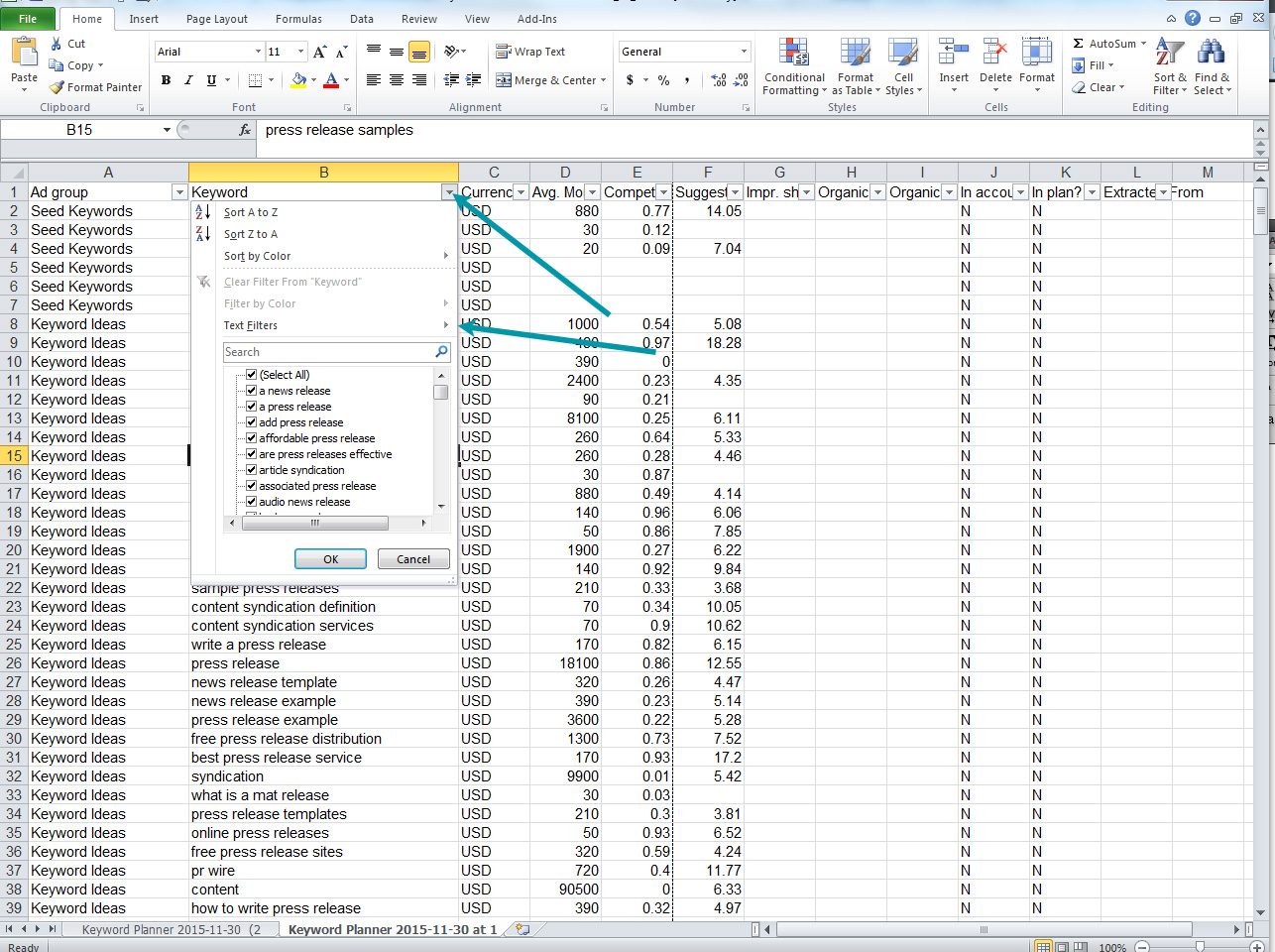 Using Excel Filter To Delete Or Keep Rows Containing Specific Text Or 